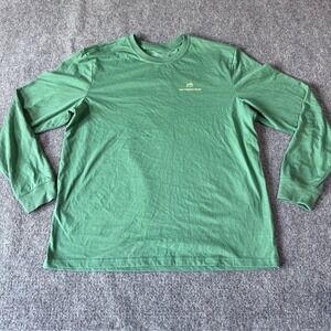 Southern Tide‎ Mens Green Holidays at the Coast Graphic Long Sleeve T-Shirt M